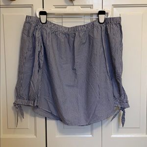 Stripped, Off the Shoulder Blouse